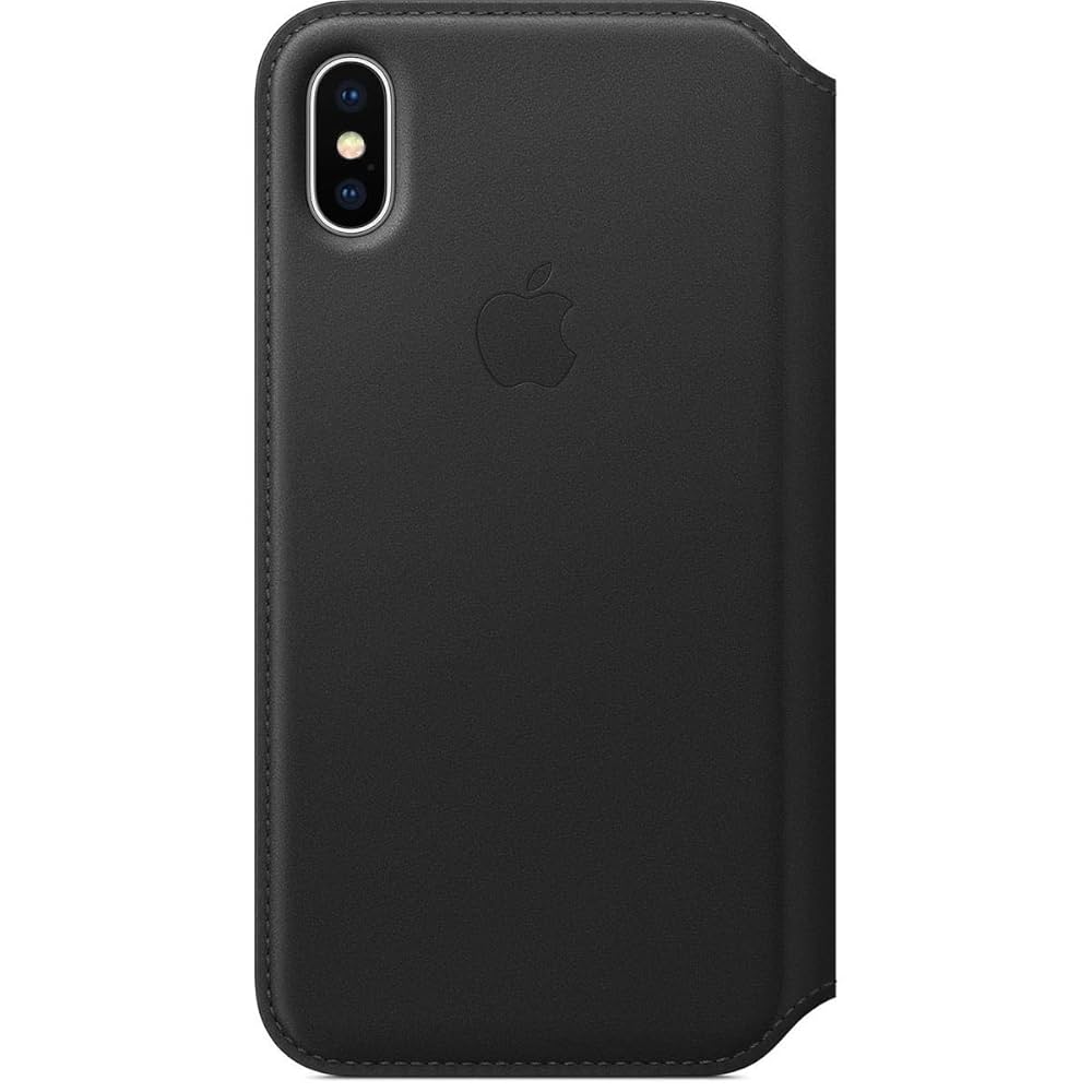 Amazon.com: Apple iPhone X Leather Folio - Black : Electronics